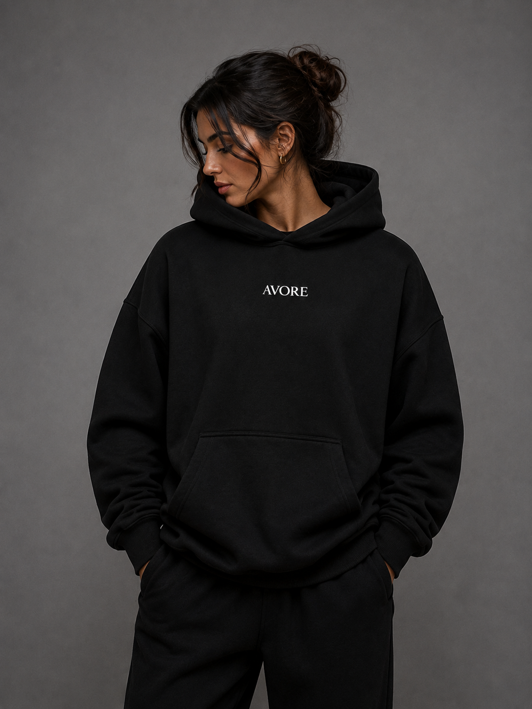 AVORE Signature Hoodie – Black