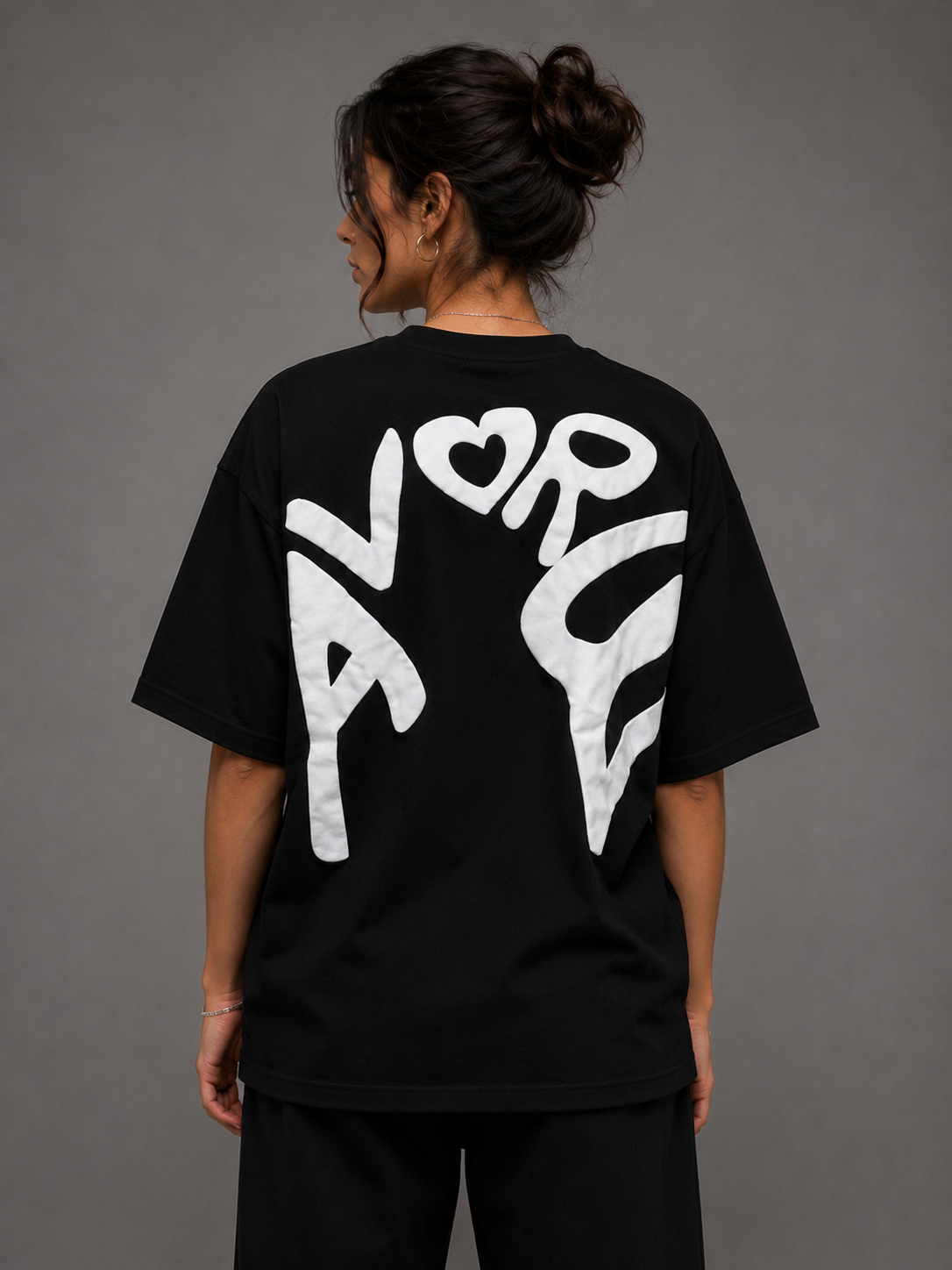 AVORE Signature Oversized T-Shirt – Black
