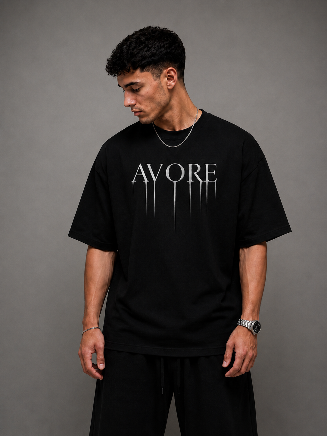 AVORE Drip Tee – Black