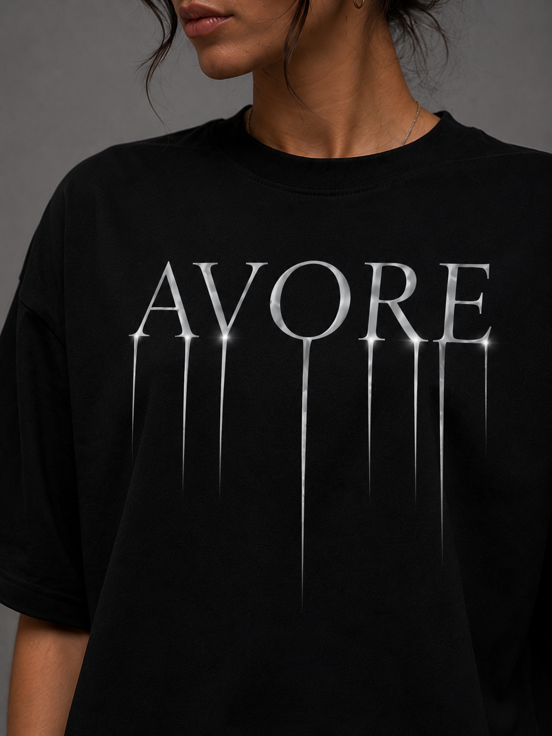 AVORE Drip Tee – Black
